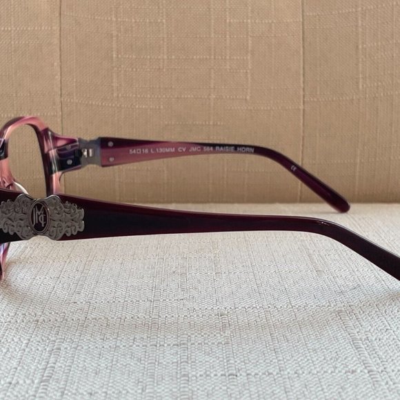 Jessica McClintock Women Eyeglasses RAISIE HORN 54[]16 130 Glasses - Picture 4 of 12